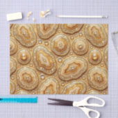 Luxus-Decoupage | Kamel + Gold-Achat-Geode Seidenpapier (Handwerk)