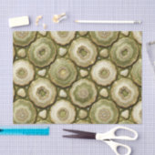 Luxus-Decoupage | Olivgrün + Gold-Achat-Geode Seidenpapier (Handwerk)