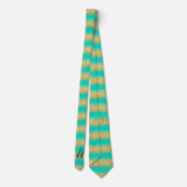 Luxus Dein Monogram Gold Turquoise Glitzer Moderne Krawatte (Rückseite)