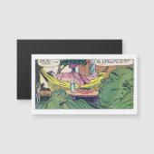 Luxus des Vintagen Comic Laziness Magnetkarte (Vorne/Hinten)