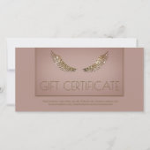 Luxus Design Lash Geschenkgutschein Golden Wings Dankeskarte (Vorderseite)