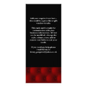 Luxus Design Rack Card Werbekarte (Hinten)