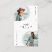 Luxus-Designer-Mode-Logo für professionelle Fotogr Visitenkarte (Vorderseite)