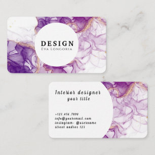 Luxus Designer Visitenkarte