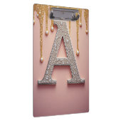 Luxus-Diamant-Buchstabe A-Monogramm mit Goldtropfe Klemmbrett (Rechts)