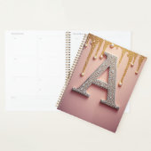 Luxus-Diamant-Buchstabe A-Monogramm mit Goldtropfe Planer (Anzeige)