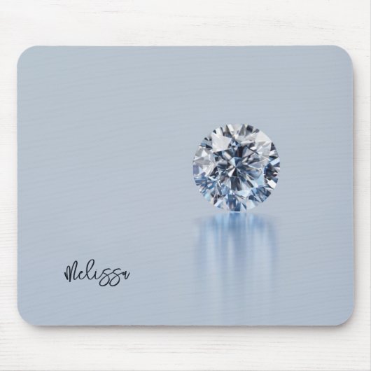 Luxus-Diamant Name hinzufügen Mousepad (Vorne)