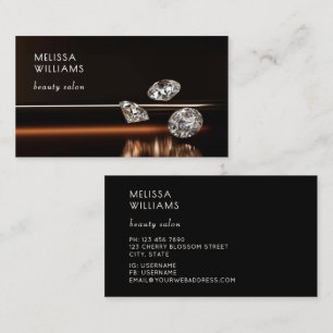 Luxus-Diamanten-Juwelier-Schmuckgeschäft Visitenkarte