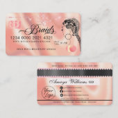 Luxus Diamond Foil Fair Braiding Credit Style Bus Visitenkarte (Vorne/Hinten)