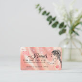 Luxus Diamond Foil Fair Braiding Credit Style Bus Visitenkarte (Stehend Vorderseite)