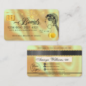Luxus Diamond Foil Fair Braiding Credit Style Bus Visitenkarte (Vorne/Hinten)