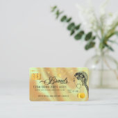 Luxus Diamond Foil Fair Braiding Credit Style Bus Visitenkarte (Stehend Vorderseite)