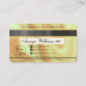 Luxus Diamond Foil Fair Braiding Credit Style Bus Visitenkarte (Rückseite)