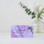 Luxus Diamond Foil Fair Braiding Credit Style Bus Visitenkarte (Stehend Vorderseite)