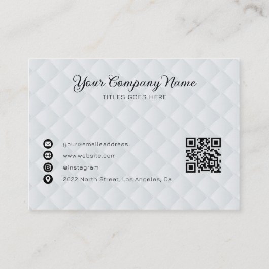 Luxus Diamond Formen Visitenkarte (Rückseite)