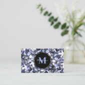 Luxus Diamond Jewel Gem Design Visitenkarte (Stehend Vorderseite)