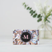 Luxus Diamond Jewel Gem Design Visitenkarte (Stehend Vorderseite)