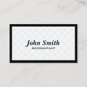 Luxus Diamond Quilt Accountant Visitenkarte (Vorderseite)