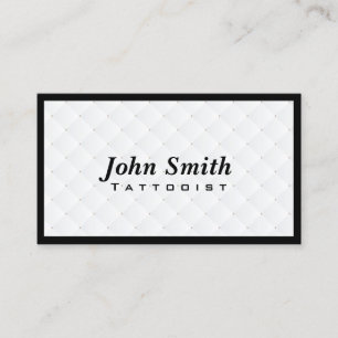Luxus Diamond Quilt Tattoo Art Business Card Visitenkarte