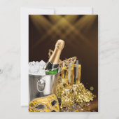 Luxus-Digital-Silvesterfeier Einladung (Rückseite)