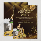 Luxus-Digital-Silvesterfeier Einladung (Vorne/Hinten)
