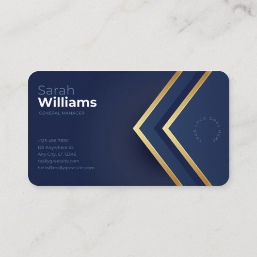 Luxus doppelseitig visitenkarte (Rückseite)