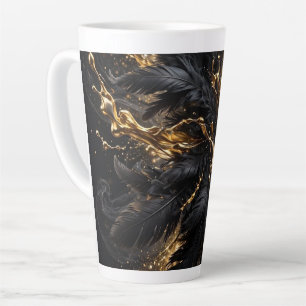 Luxus-Dunkel-Glamour-Kunst Milchtasse