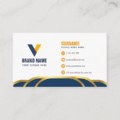 Luxus Dunkle Farbe Visitenkarte (Vorderseite)