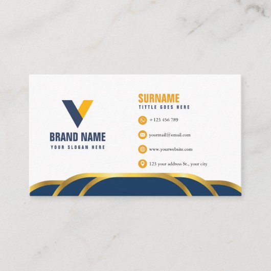 Luxus Dunkle Farbe Visitenkarte (Vorderseite)