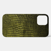 Luxus dunkle Krokodilstruktur Case-Mate iPhone Hülle (Rückseite (Horizontal))