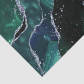 Luxus-Edelstein Smaragd Glitzer Achat Seidenpapier (Detail)