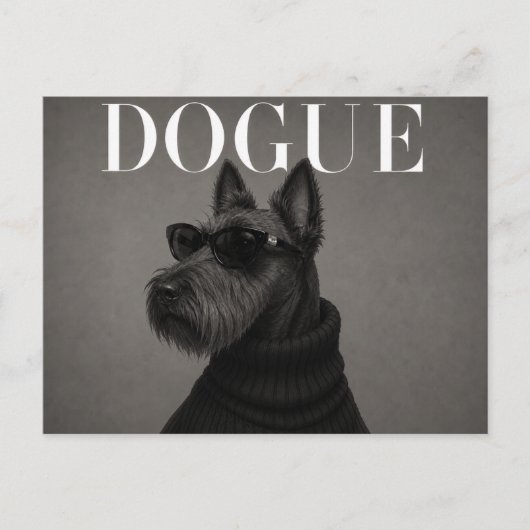 Luxus-Editorial Schottischer Terrier Postkarte (Vorderseite)