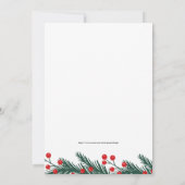 Luxus, einfache Weihnachtskarte , Familienausweise Einladung (Rückseite)