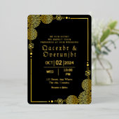 Luxus Einladung Gold Foil Template (Stehend vorne)