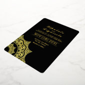 Luxus Einladungskarte Gold Foil Template Folieneinladung (Gedreht)
