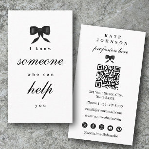 Luxus Einzigartig Eleganter QR-Code Social Media Visitenkarte