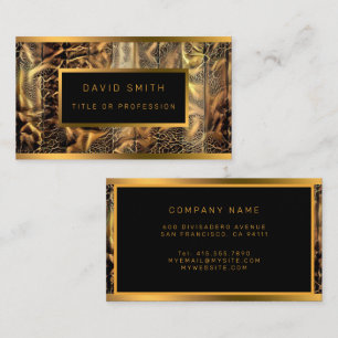 Luxus-Einzigartige Wood Gold Business Card Visitenkarte