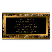 Luxus Einzigartiges Holz Gold Magnetische Visitenkarte (Vorderseite)