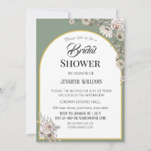Luxus Elegant Boho Minimalistisch Salbeigrün Braut