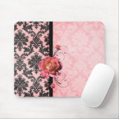Luxus Elegant Damask Rose Mousepad (Mit Mouse)