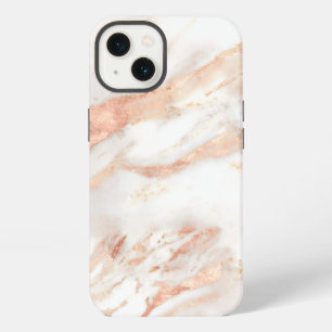 Luxus Elegant Kupfer Roségold Marmor iPhone 13 Hülle