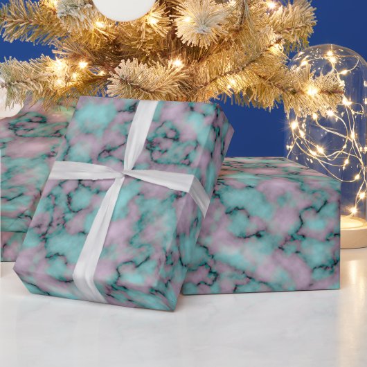 Luxus Elegant Moderner Marmor Geschenkpapier (Feiertage)