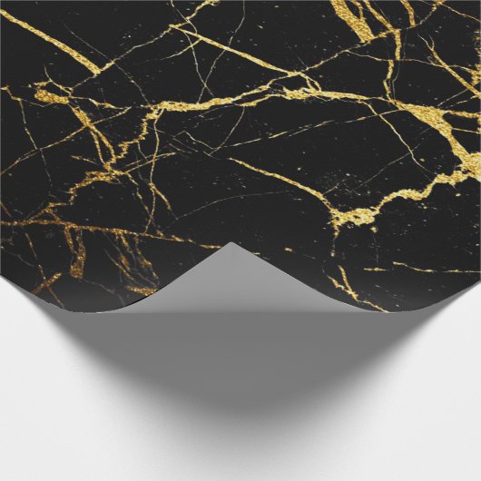 Luxus Elegant Moderner Marmor Geschenkpapier (Ecke)