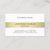 Luxus Elegant Modernes Design Trendy Schlicht Visitenkarte (Rückseite)