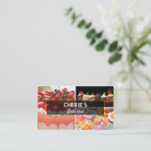 Luxus Elegante Bäckerei & Konditorei Visitenkarte (Stehend Vorderseite)