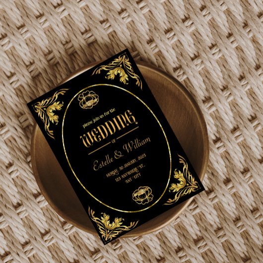 Luxus Elegante Einladung Hochzeitskarten