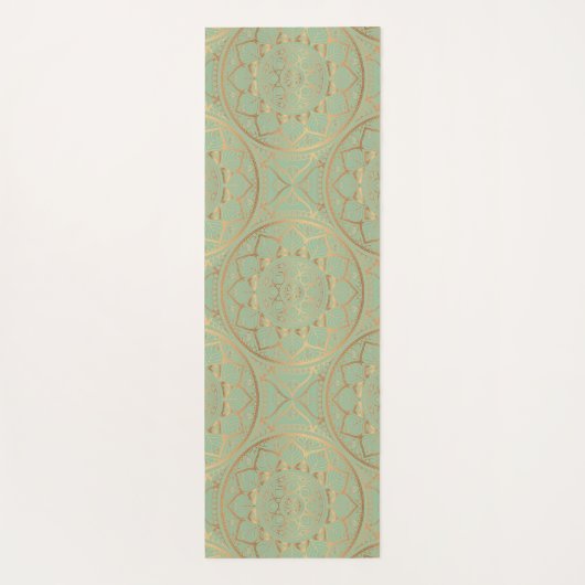 Luxus Elegante Gold Mandela Yoga Mat Yogamatte (Rückseite)
