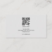 Luxus Elegante Moderne Kunst Visitenkarte (Rückseite)