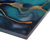 Luxus Eleganter Abstrakter Marmor Schöne Aussicht Schneidebrett (Ecke)