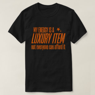 Luxus-Energieangebot Glitzer Attitude Shirt